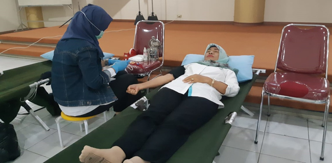 Semarak Bulan K3 Nasional, PLN Pontianak Gelar AKsi Donor Darah