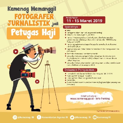 Kemenag Panggil Fotografer Jurnalistik Jadi Petugas Haji