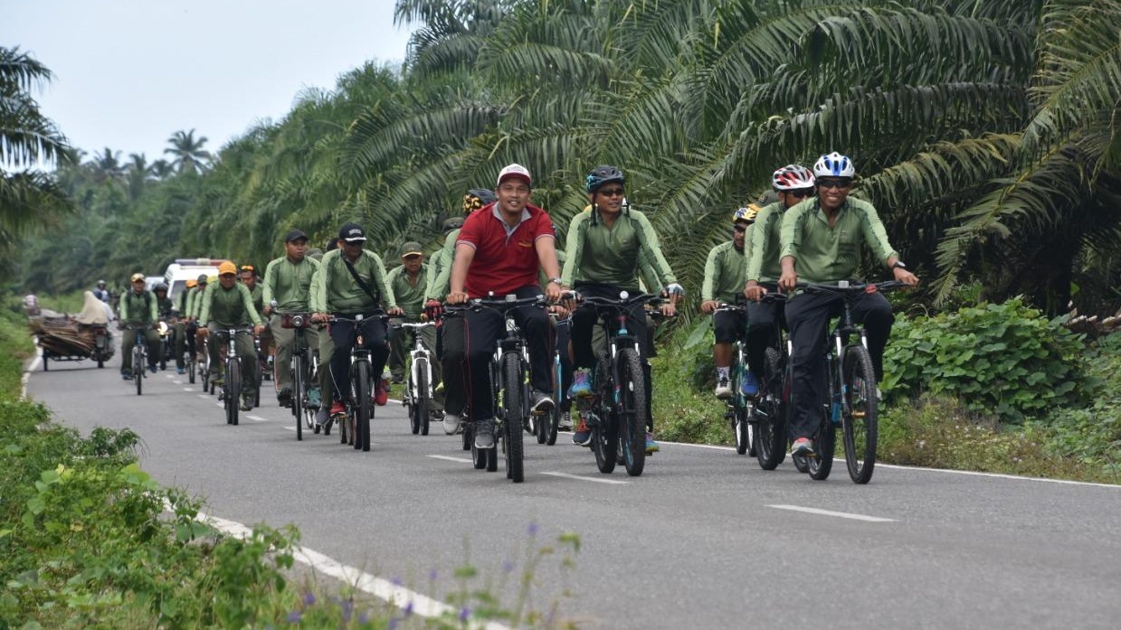 Melalui Fun Bike, Danrem 012/TU Jalin Silaturrahmi