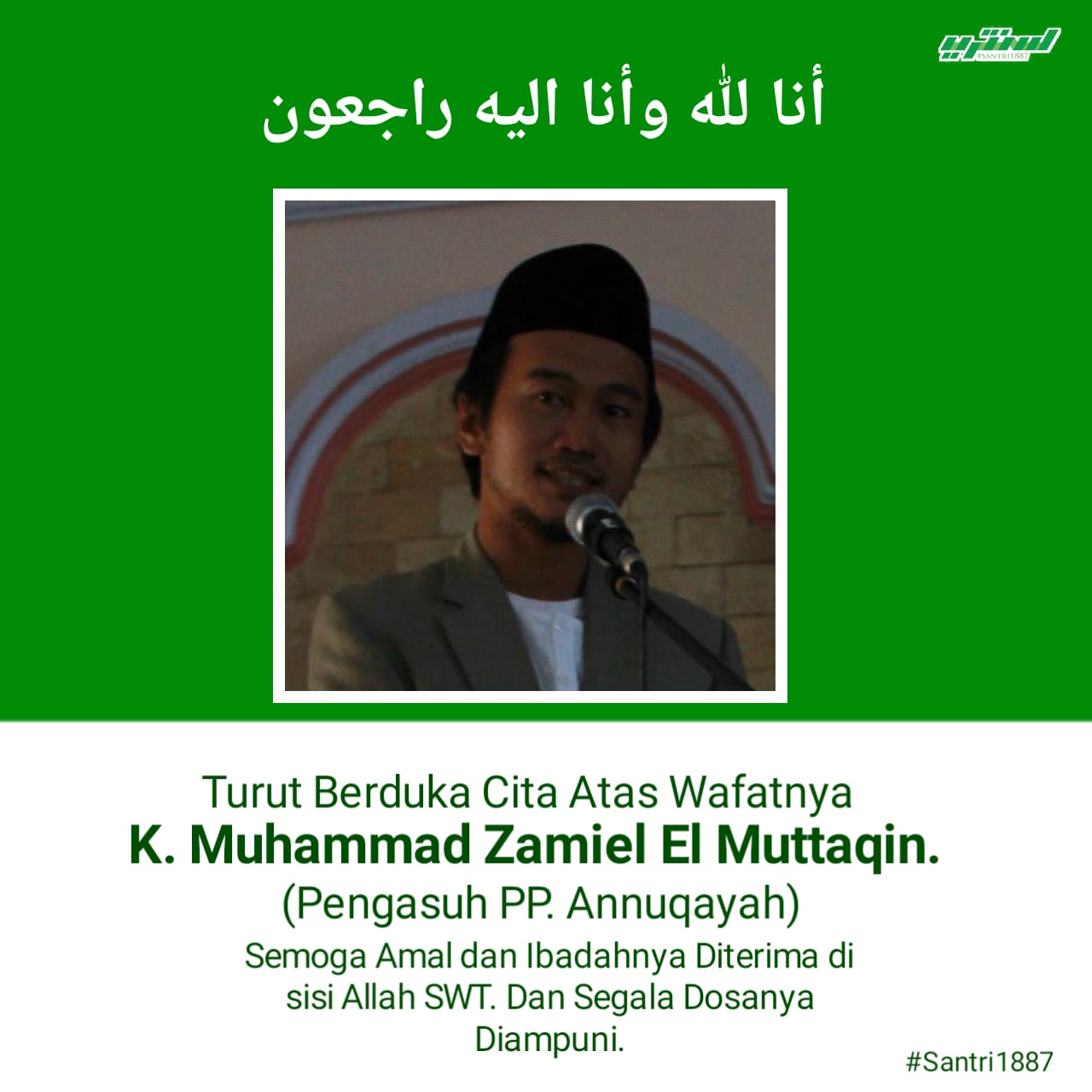 Kiai Muda Bersahaja yang Banyak Berkontribusi pada Civil Society Itu Kini Telah Wafat