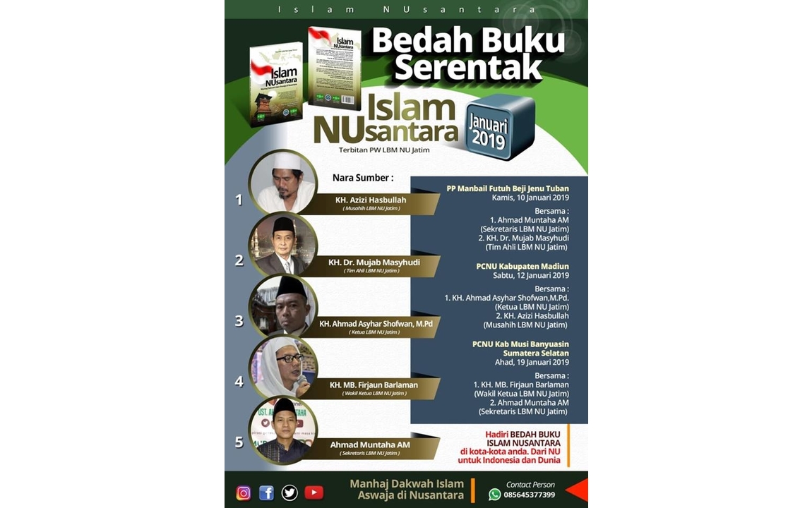 Roadshow Bedah Buku Islam Nusantara Januari 2019