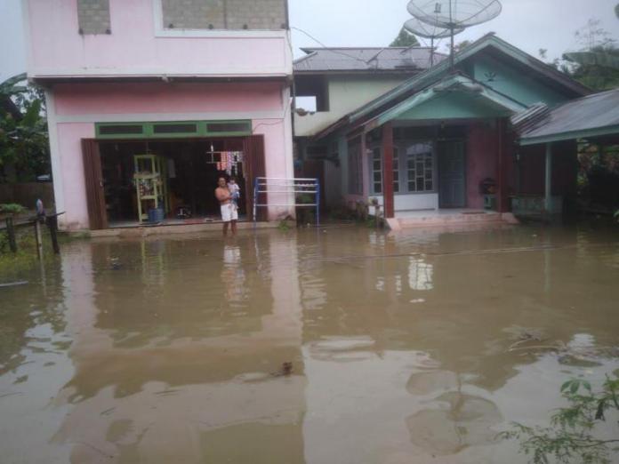 Rumah Warga Desa Nanga Taman Terendam Banjir