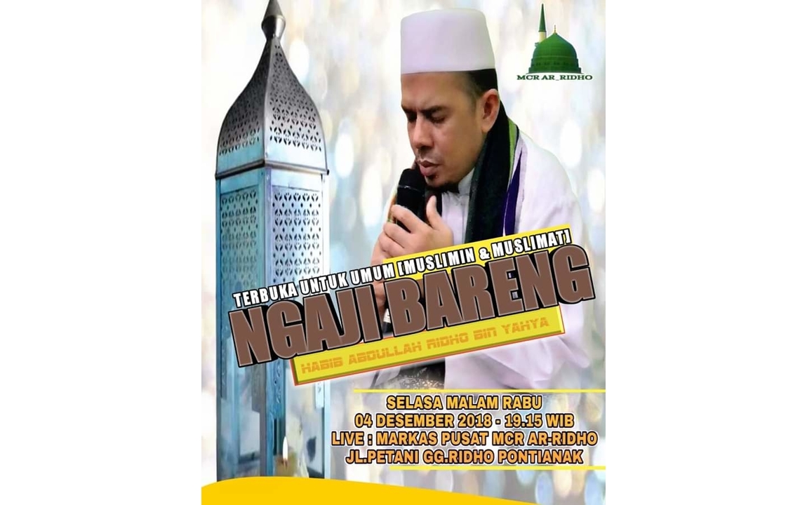 Ngaji Bareng bersama Habib Abdullah Ridho Bin Yahya