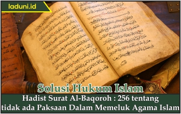 Hadist Surat Al Baqoroh 256 Tentang Tidak Ada Paksaan Dalam Memeluk Agama Islam Alquran Dan Hadits Laduni Layanan Digital Untuk Nahdliyin Nahdlatul Ulama Nu