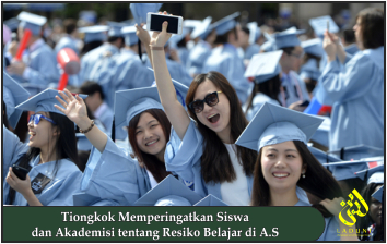 Tiongkok Memperingatkan Siswa dan Akademisi tentang Resiko Belajar di A.S.