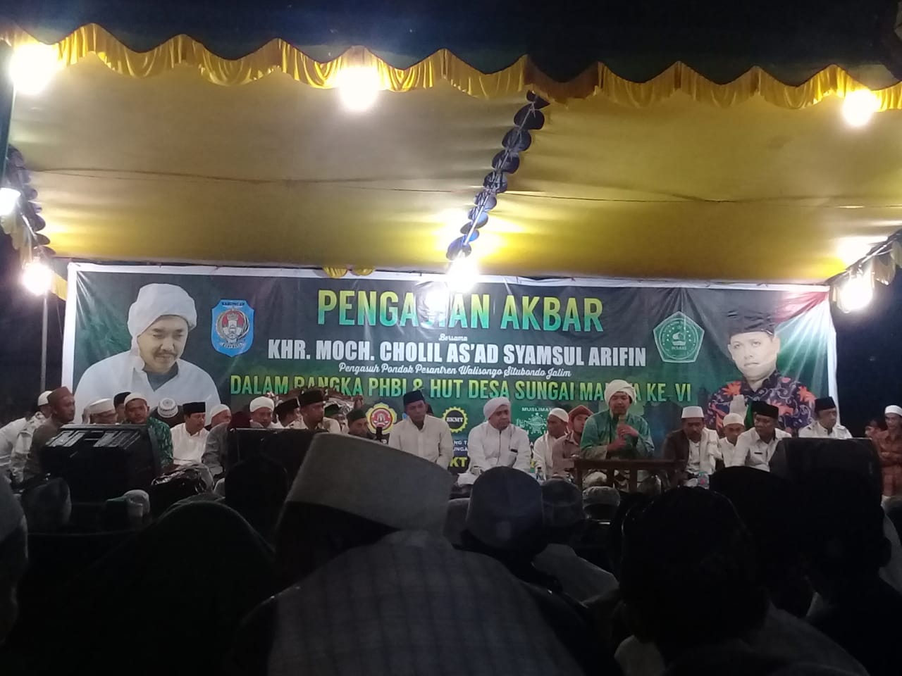 HUT Desa Sungai Malaya dimeriahkan Tabligh Akbar Bersama KH Kholil As'ad