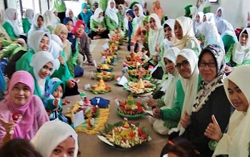 Sambut Tahun Baru Islam, Fatayat NU Gelar Lomba Hias Tumpeng