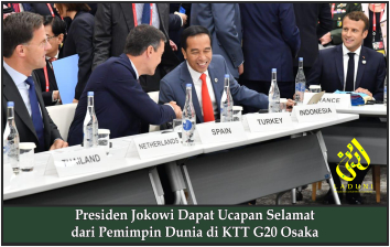 Presiden Jokowi Dapat Ucapan Selamat dari Pemimpin Dunia di KTT G20 Osaka