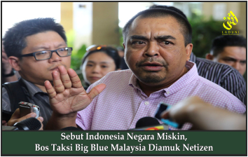 Sebut Indonesia Negara Miskin, Bos Taksi Big Blue Malaysia Diamuk Netizen