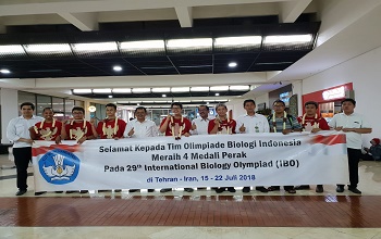 Pelajar Indonesia Sabet Empat Medali Olimpiade Biologi di Iran