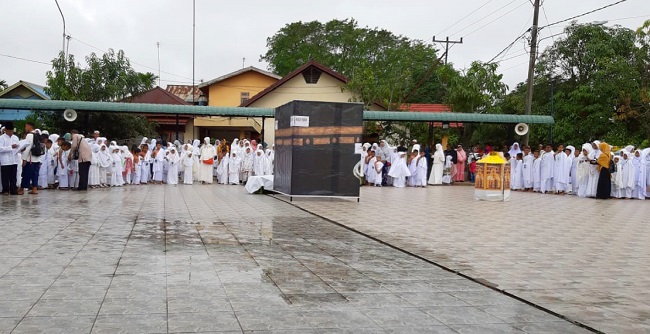 Penyuluh Agama Non PNS gelar Manasik Haji bagi TPQ se-Kecamatan SIantan