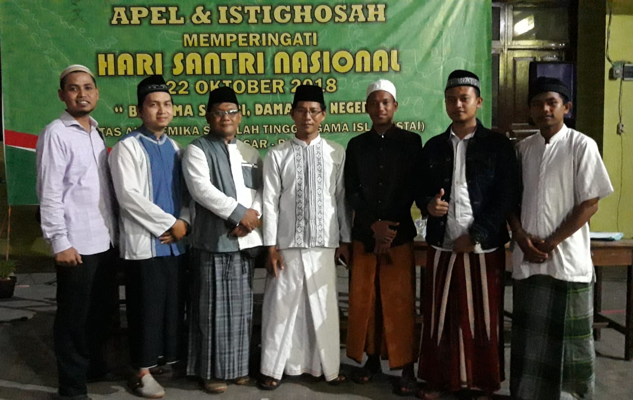 Rangkaian Apel dan Istighotsah Hari Santri Nasional 2018 STAI Denpasar-Bali Dilangsungkan Malam Hari