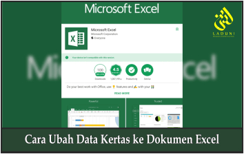 Cara Ubah Data Kertas ke Dokumen Excel