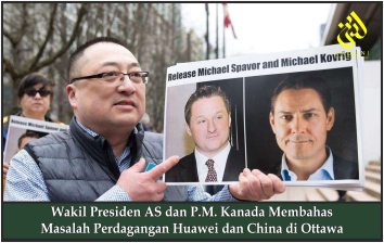 Wakil Presiden AS dan P.M. Kanada Membahas Masalah Perdagangan Huawei dan China di Ottawa