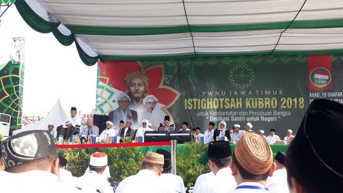 Hanya Ada 2 Bendera dalam Istighosah Kubro 2018 di Sidoarjo