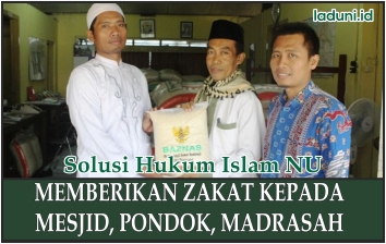 Memberikan Zakat kepada Mesjid, Pondok, dan Madrasah