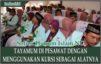 Tayamum di Pesawat dengan Menggunakan Kursi Sebagai Alatnya