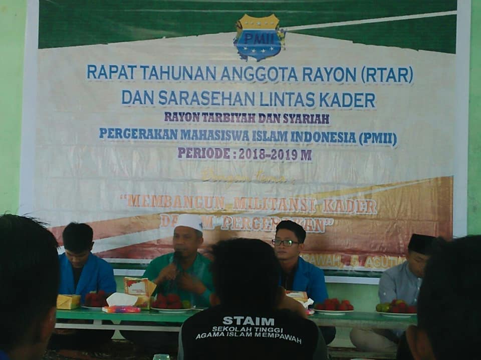 Rayon PMII Se-Komisariat STAI Mempawah Adakan RTAR