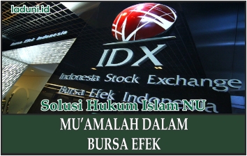 Kedudukan Mu’amalah dalam Bursa Efek dan Kaitannya dengan Zakat