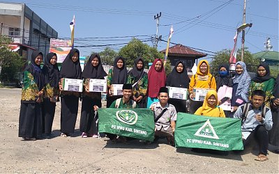 PC IPNU-IPPNU Sintang Galang Dana untuk Lombok