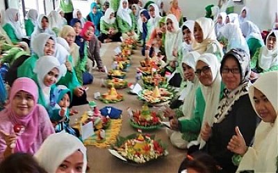 Sambut Tahun Baru Islam, Fatayat NU Gelar Lomba Hias Tumpeng