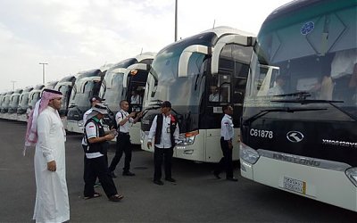 Hoax, Kemenag Pastikan Bus Jemaah Indonesia Tak Terbakar