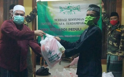Peduli Terhadap Masyarakat Kurang Mampu, NU Tapos Berikan Bantuan Sembako