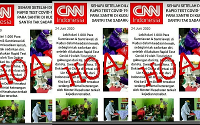 RMI Kudus: Meme di Medsos 1000 Santri Pingsan Usai Jalani Rapid Test, Hoaks!