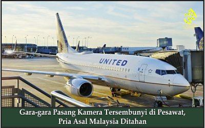 Gara-gara Pasang Kamera Tersembunyi di Pesawat, Pria Asal Malaysia Ditahan