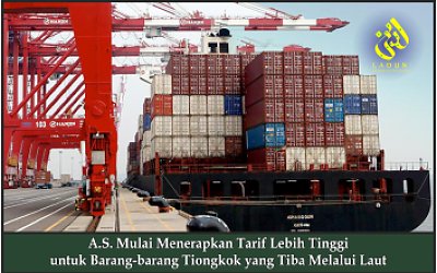 A.S. Mulai Menerapkan Tarif Lebih Tinggi untuk Barang-barang Tiongkok yang Tiba Melalui Laut