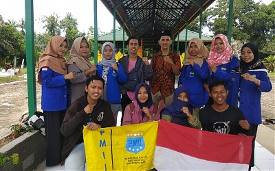 Hadiri pelantikan PC PMII Mempawah, komisariat IAIN Pontianak Sempatkan Ziarah Makam Habib Husain