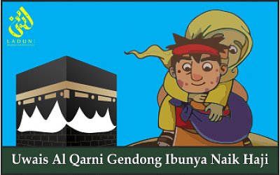 Uwais Al Qarni Gendong Ibunya Naik Haji