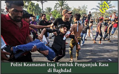 Polisi Keamanan Iraq Tembak Pengunjuk Rasa di Baghdad