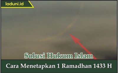 Cara Menetapkan 1 Ramadhan 1433 H