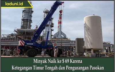 Minyak Naik ke $ 69 Karena Ketegangan Timur Tengah dan Pengurangan Pasokan