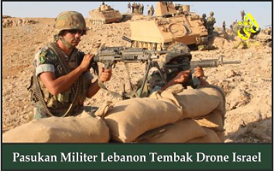 Pasukan Militer Lebanon Tembak Drone Israel