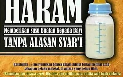 Memberi Susu Formula Menjadikan Ibunya Disiksa di Neraka?