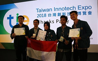 Mahasiswa ITB Berhasil  Raih Perunggu dalam Taiwan Innotech Expo 2018