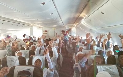 JCH Aceh Kloter Pertama Tiba di Tanah Suci
