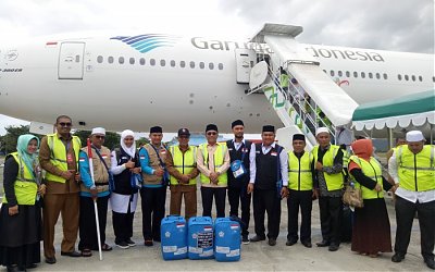 Dilepas Oleh Bupati Pidie Jaya, Kloter 11 Jamaah Haji Aceh Terbang ke Mekkah Siang Ini