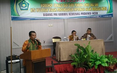 Guru Pembina Rohis SMA / SMK Ikuti Workshop Jurnalis