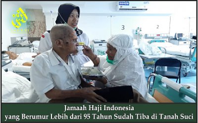 Jamaah Haji Indonesia yang Berumur Lebih dari 95 Tahun Sudah Tiba di Tanah Suci