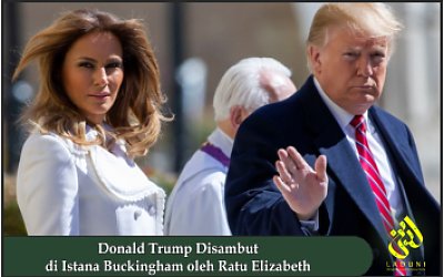Donald Trump Disambut di Istana Buckingham oleh Ratu Elizabeth
