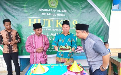 OSIS MAS Miftahul Huda Gelar Semarrak Hari Ulang Tahun dengan Santuni Anak Yatim