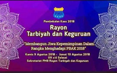 PMII Rayon Tarbiyah dan keguruan UIN Raden Intan Lampung Gelar Penguatan Kapasitas Kepemimpinan
