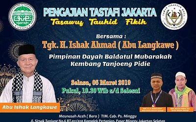 MPZT Pulau Jawa Mengundang Ulama Kharismatik Aceh Abu Lamkawe Mengisi Pengajian Akbar
