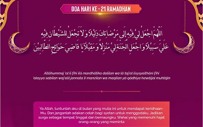 Doa Puasa Ramadhan Hari ke-21 dan Hikmahnya