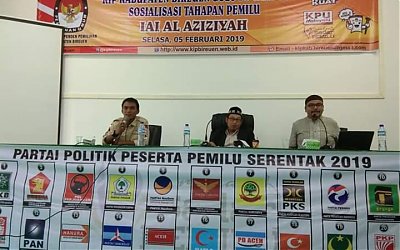 Antusiasnya Mahasiswa IAI Al-Aziziyah Samalanga Mengikuti Sosialisasi Tahapan Pemilu KIP Bireuen