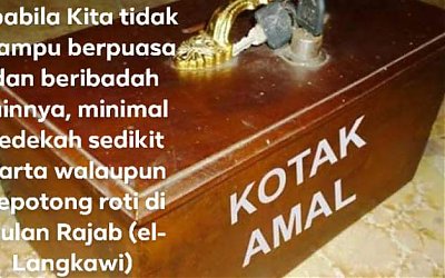 Bulan Rajab #8: Dahsyatnya Pahala Bersedekah Bulan Rajab