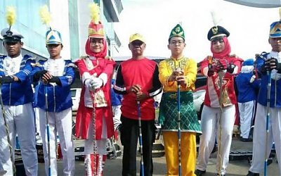 Tim Drumband  SMP N 1 Ketapang Raih Prestasi Gemilang